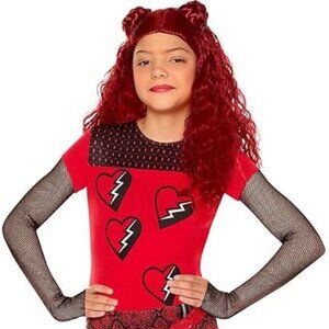 Disney Descendants: Rise of Red - Girls Jumpsuit Costume - Medium - Inc gloves